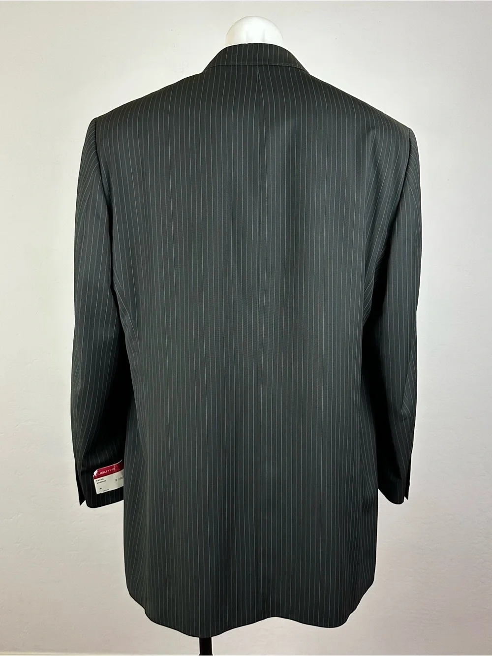 NWT FUBU The Collection Gold Liner Men's Pinstripe Blazer Single-Breasted Jacket